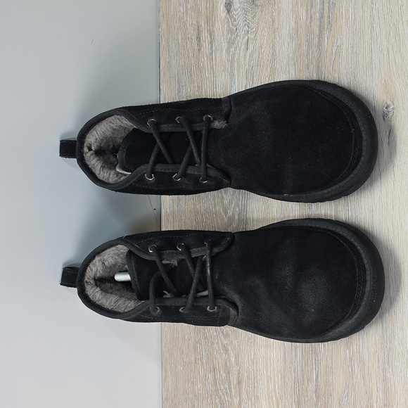 UGG Mens Neumel Classic Suede Lace-Up Ankle Chukka Boot Black Size 11 - Picture 5 of 12